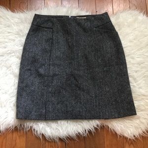 Boden British tweed by moon Wool lined Skirt Sz 6